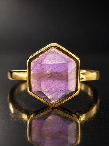 amethist Ring van 925 sterlingzilver- 2.8 g