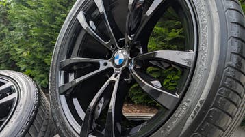 20 BMW X5 X6 F15 F16 M469 OEM Gloss Black  Bridgestone, Gebruikt, Banden en Velgen, Ophalen of Verzenden, Terreinwagen
