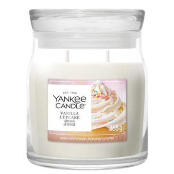 Yankee Candle Vanilla Cupcake Signature Medium Jar - 368gr, Ophalen of Verzenden, Nieuw, Overige typen