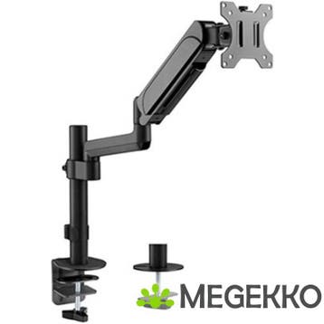 Gembird Bureausteun Single Monitor Arm Zwart, Verzenden, Nieuw, Gembird