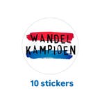 10x Sticker Wandel kampioen - Wandelkampioen - vierdaagse..., Ophalen of Verzenden, Nieuw, Meerdere stickers