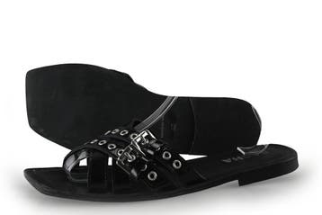 Sacha Slippers in maat 40 Zwart, Slippers, Verzenden, Zwart, Zo goed als nieuw