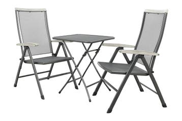 Royal Garden Balero inklapbare balkonset 3-delig strekmetaal, Verzenden, Nieuw, Overige materialen, Tuinset