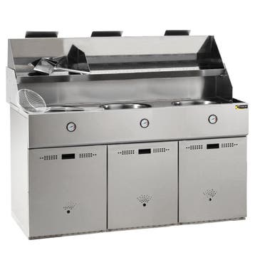 Friteuse | DÉFI | Propaangas | 18+18+18L | 45kW | Piëzo, Verzenden, Nieuw in verpakking