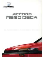 1988 HONDA ACCORD AERO DECK BROCHURE NEDERLANDS, Nieuw, Honda, Author
