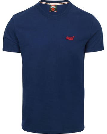 Superdry Essential T-Shirt Donkerblauw maat L Heren, Kleding | Heren, T-shirts, Maat 52/54 (L), Nieuw, Superdry, Verzenden