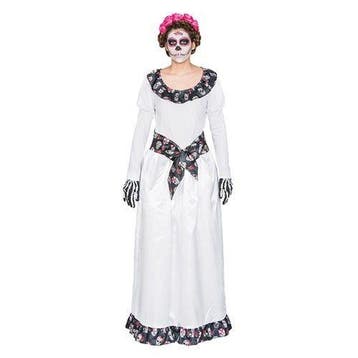 Day of the Dead jurkje - lang, Verzenden, Nieuw, Feestartikel