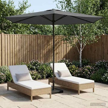 vidaXL Tuinparasol 270 x 270 cm Polyester Rechthoekig, Verzenden, Nieuw, 2 tot 3 meter
