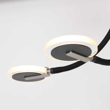 Plafondlamp met glas en LED, Steinhauer, Turound 3375ZW,, Nieuw