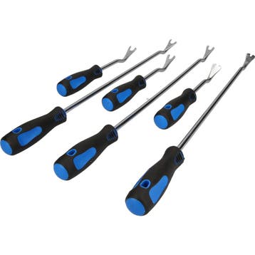 Brilliant Tools demontageset bekledingsclips 6-delig, Verzenden, Nieuw