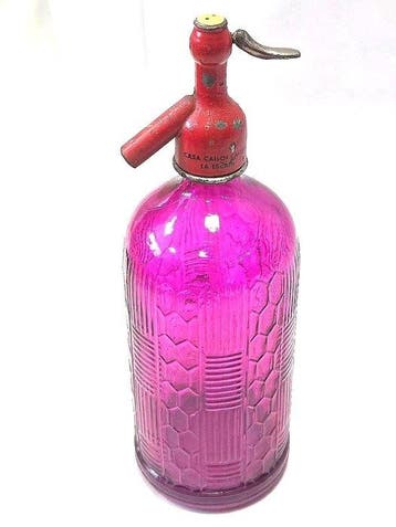 Fles - Roze bijenkorf-sifon