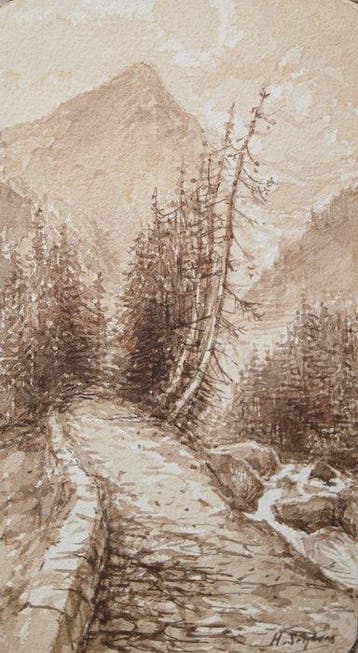 Henri Seghers (1848-1919) - Zwitserland - Bergweg
