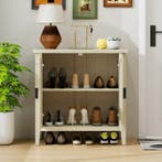 Rotan Opbergkast met 2 Deuren – Moderne Kast met Planken, Verzenden, Nieuw