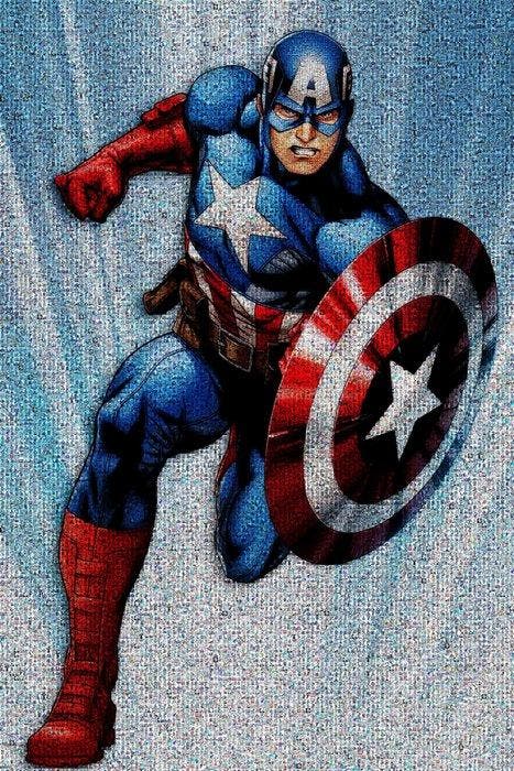 David Law - Crypto Captain America, Antiek en Kunst, Kunst | Designobjecten