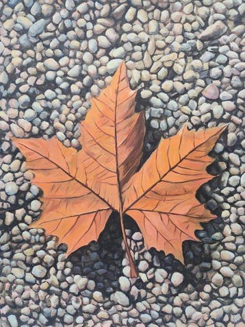 Anne Dias - (100% handpainted !) Contrast of strenght, Antiek en Kunst, Kunst | Schilderijen | Modern