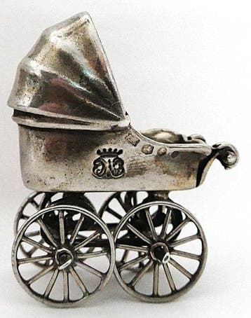 Gebroeders de Ram - Kindermeubels - miniatuur - .835 zilver