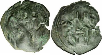 1282-1295 Byzanz Andronicus Ii Palaeologus Trachy Patrich..., Verzenden