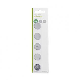 Knoopcel batterij CR2025 - Nedis - 5 stuks (Lithium, 3 V), Doe-het-zelf en Verbouw, Gereedschap | Machine-onderdelen en Toebehoren