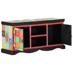 vidaXL TV-kast Multikleur 100 x 35 x 50 cm Massief Mango, Huis en Inrichting, Kasten | Televisiemeubels, Minder dan 50 cm, Verzenden