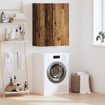vidaXL Wandkast Wandgemonteerd Oudhout 69,5 x 34 x 90 cm, Minder dan 50 cm, Verzenden, Nieuw, Minder dan 100 cm