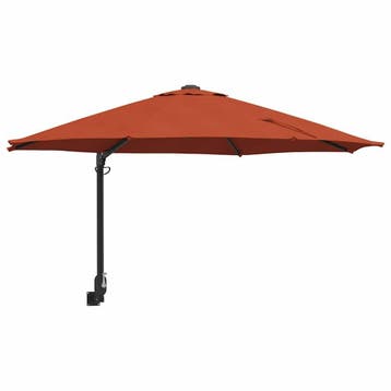Zonnescherm 250cm Staal | Retourdeal | Laatste Stuk!, Muurparasol, Verstelbaar, Zo goed als nieuw, 2 tot 3 meter