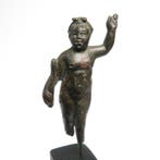 Oud-Romeins Brons Beeld van Cupido (Eros), Antiek en Kunst