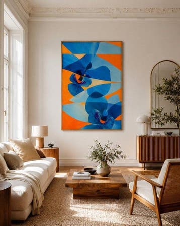 Xandro Peña - Blue orchids - XL