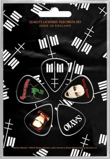 Marilyn Manson Plectrum MM 5-pack fficiële merchandise, Ophalen of Verzenden, Nieuw, Gebruiksvoorwerp
