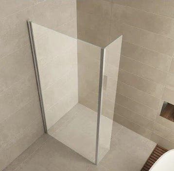 Douchewand 30 x 200 cm voor 8 mm glas zowel als hoek als op, Doe-het-zelf en Verbouw, Sanitair, Ophalen of Verzenden, Nieuw, Glas