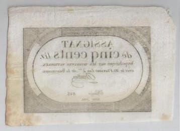 France Assignat Über 500 Livres 08/02/1794 Nationale Doma.., Verzenden
