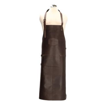 Leren schort Darkbrown, Verzenden, Nieuw