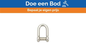 Bieden: Lewmar 66840086 8mm Stainless Steel, Watersport en Boten, Zeilen en Zeiltoebehoren, Ophalen of Verzenden, Nieuw