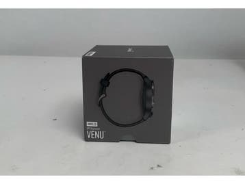 Garmin Venu 43 mm zwart met siliconenarmband zwart - wifi, Sieraden, Tassen en Uiterlijk, Smartwatches, Verzenden, Nieuw, Garmin