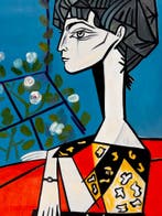 Picasso - Jacqueline met bloem – Handgeschilderd, Ophalen of Verzenden, Nieuw