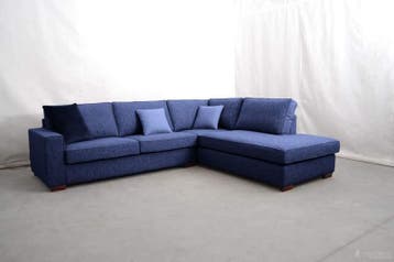 Hoekbank Frederiksoord - hoekbanken - Blauw, Nieuw, Stof