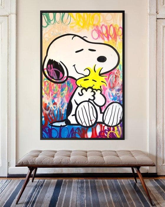 Gunnar Zyl - Snoopy & Woodstock XXL, Antiek en Kunst, Kunst | Schilderijen | Modern