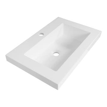 Brauer Spring Wastafel Ondiep - 60 cm - met 1 Spoelbak en 1, Ophalen of Verzenden, Nieuw