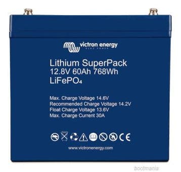 Victron Lithium SuperPack 12,8V/60Ah (M6), Watersport en Boten, Verzenden, Nieuw