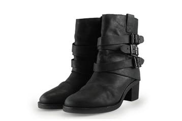 Sacha Biker boots in maat 41 Zwart, Verzenden, Zwart, Overige typen, Zo goed als nieuw