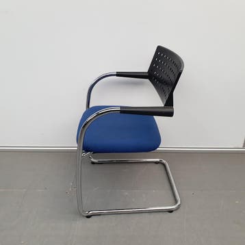 Vitra Visavis kantoorstoel - blauwe stof (alleen per set), Ophalen of Verzenden, Nieuw