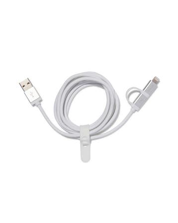 HEMA USB laadkabel 8-pin & type C, Computers en Software, Overige Computers en Software, Verzenden, Nieuw