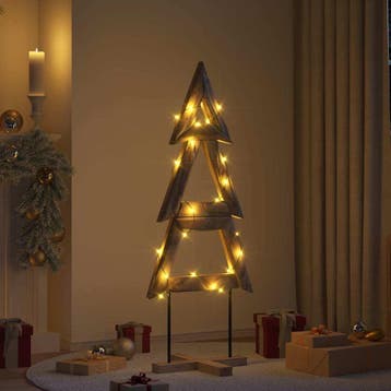 vidaXL Kerstboom Bruin 149,5 cm Massief teakhout, Diversen, Verzenden, Nieuw