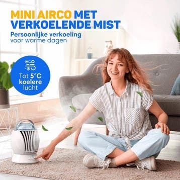 2dekans | Vulpes Goods® Tech - Mini Airco ELITE - Mobiele, Witgoed en Apparatuur, Ophalen of Verzenden, Zo goed als nieuw