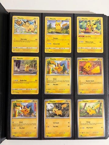 Pokémon - 200 Card - Pikachu, Raichu - 9 different series, Nieuw
