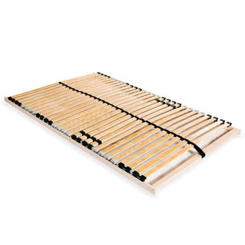 vidaXL Lattenbodem met 28 latten 7 zones 120x200 cm, Bruin, Verzenden, Nieuw, Twijfelaar