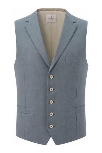 Dutch Dandies Gilet in maat 52 Blauw, Kleding | Heren, Verzenden, Zo goed als nieuw, Blauw, Dutch Dandies