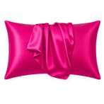 Satijnen kussensloop Fuchsia 60 x 70 cm hoofdkussen formaat, Ophalen of Verzenden, Nieuw