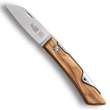 Robert Herder IBEX 60 S – Zakmes 60 mm – RVS – Olijfho, Caravans en Kamperen, Ophalen of Verzenden, Nieuw