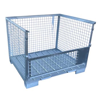 Gitterbox GB008A XL verzinkt met 1 klep nieuw 1240x1035x970