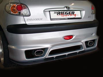 Rieger achteraanzetstuk | 206: 09.98-05.06 - Cabrio CC, Seda, Auto-onderdelen, Carrosserie en Plaatwerk, Verzenden, Nieuw, Peugeot